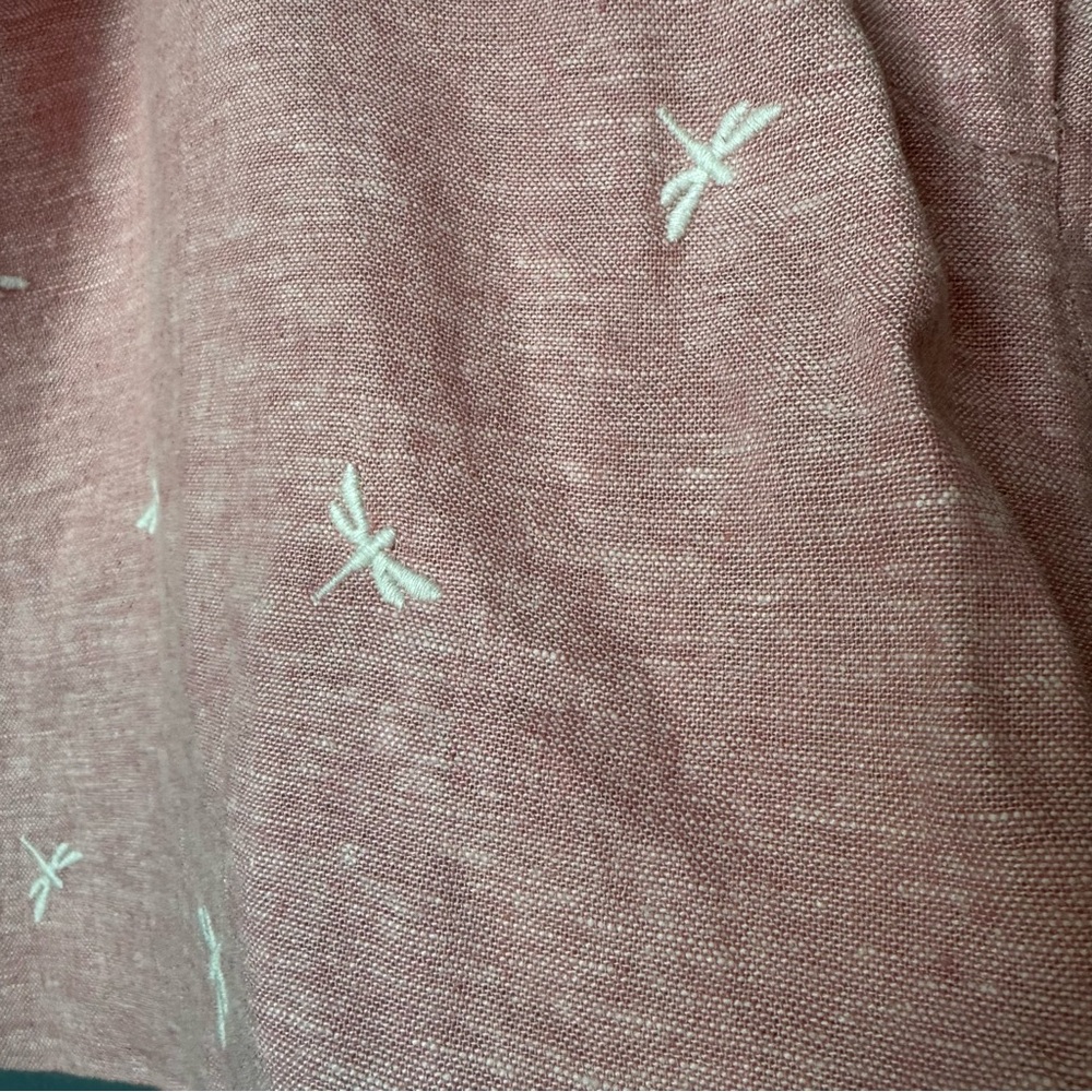 LOFT The Riviera Short in Pink Linen Blend with Dragonflies. EUC. Women’s 14 - Picture 6 of 12